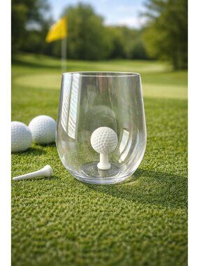 New Plastic 3D White Golf Ball Tumbler Party Event Beverage Glass Cup